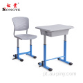 Mesa e cadeira ajustáveis ​​da escola do assento único
